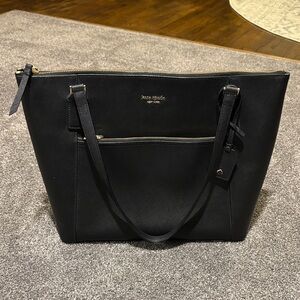 Kate Spade Black Tote with Gold Accents